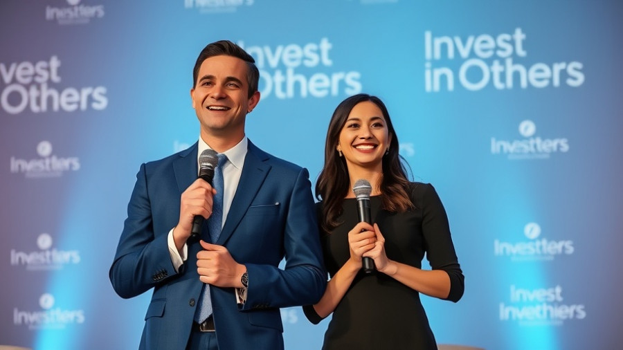 Professional event with speakers discussing financial planning.