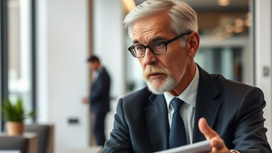 Distinguished older gentleman discussing private credit in retirement plans.