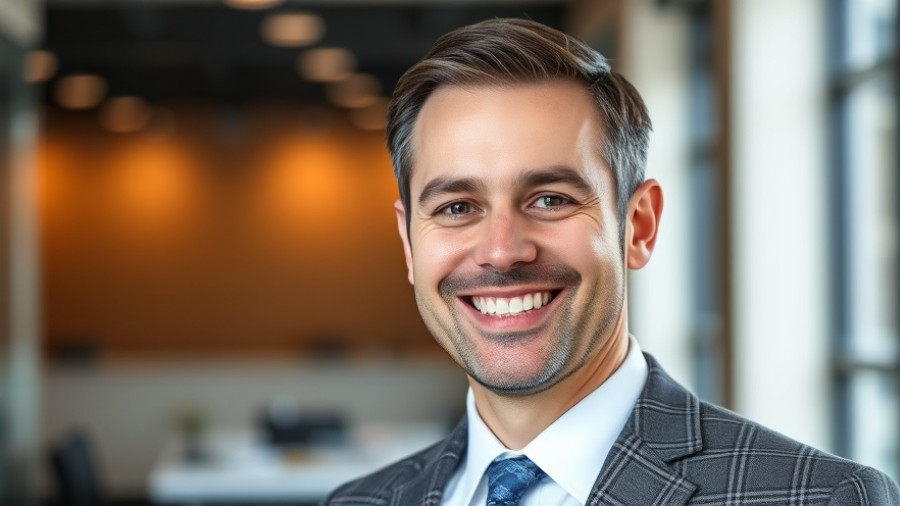 Portrait of a smiling business professional, Wealthspire RIA Acquisition context.