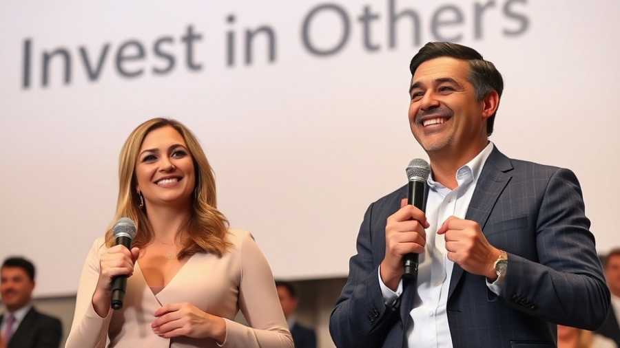 Formal financial planning event with speakers on stage.