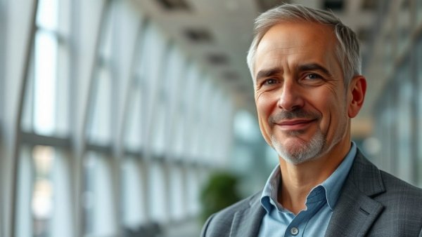 Confident middle-aged man related to iAltA BridgeFT acquisition wealth technology.