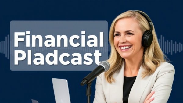 Podcast banner featuring hosts for financial planning discussion.