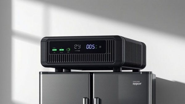 Modern power backup unit on fridge to safeguard your home from power outages.