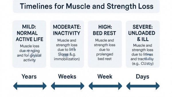 Infographic on how fast you lose muscle and strength over time.