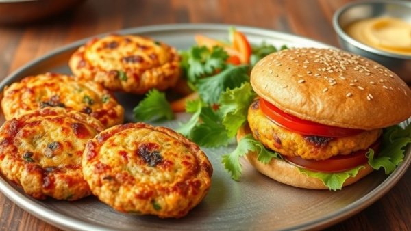 Crispy Vegetable Patties, Nutritious Burger with Moong Dal,Delicious