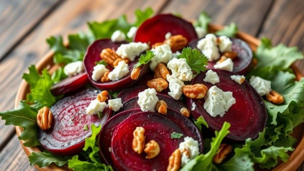 Easy recipes: vibrant beet salad with goat cheese and pecans