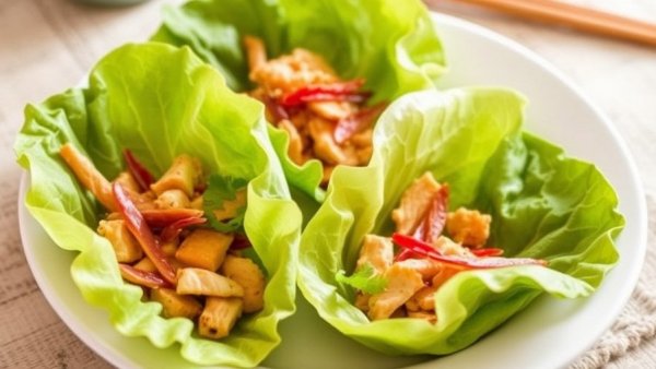 Thai Chicken Lettuce Wraps