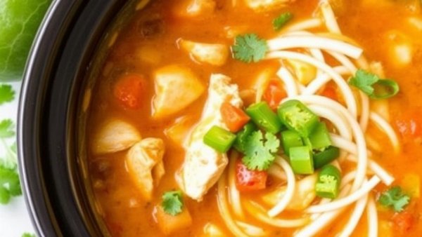 Easy Slow Cooker Chicken Tortilla Soup