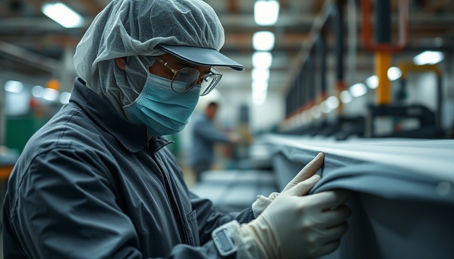 Worker inspecting fabric, illustrating Utah trade tariffs impact on businesses.