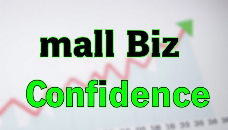 Small Business Confidence 2025 text with a blurred graph background.