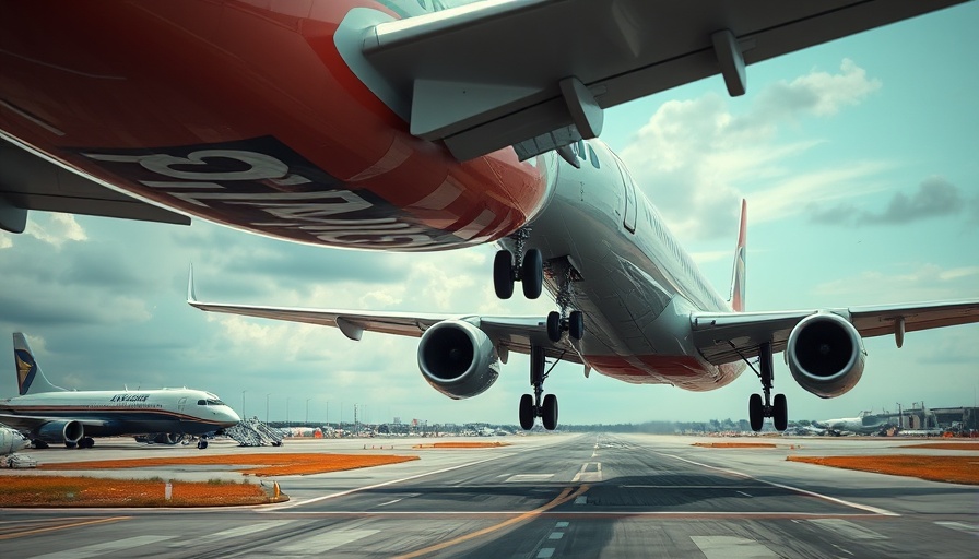 Near collision of two airplanes at Chicago Midway Airport captured dramatically.