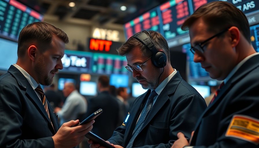 Traders focus on data at NYSE trading floor, tariffs impact stock market.