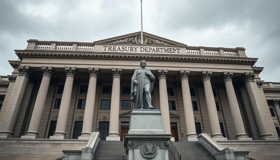 U.S. Treasury Department building reflecting Biden small business rule.