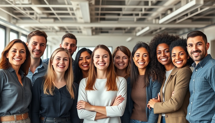 Diverse group of professionals in a veteran-owned small business accelerator.