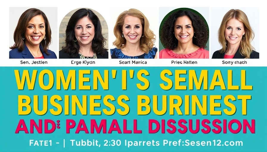 Women's Small Business Breakfast flyer featuring panelists.