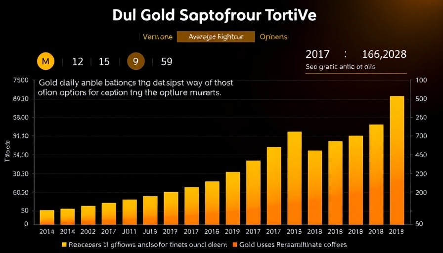 Gold options turnover bar chart, illustrating growth trend