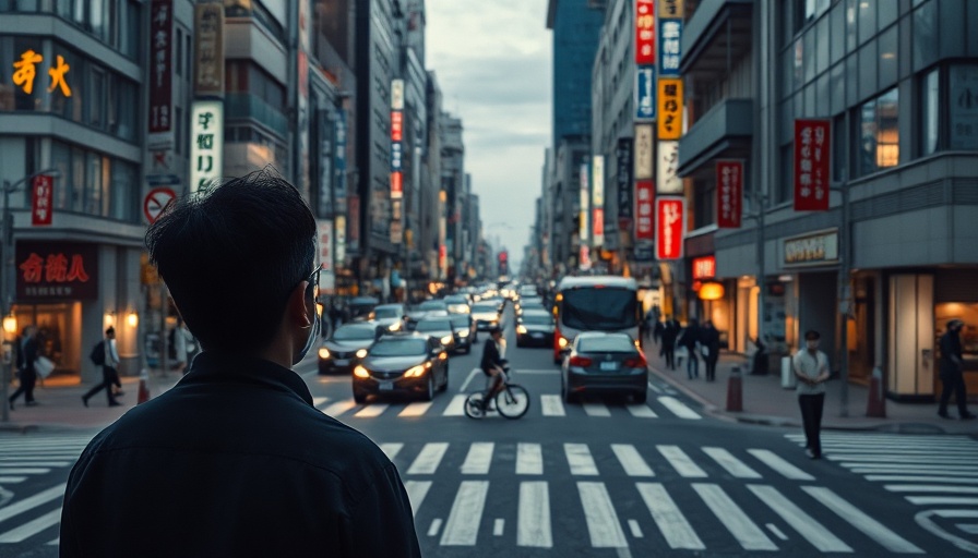 Silhouette overlooks bustling Tokyo street, Japan Brokers Rethink Repackaged JGBs.