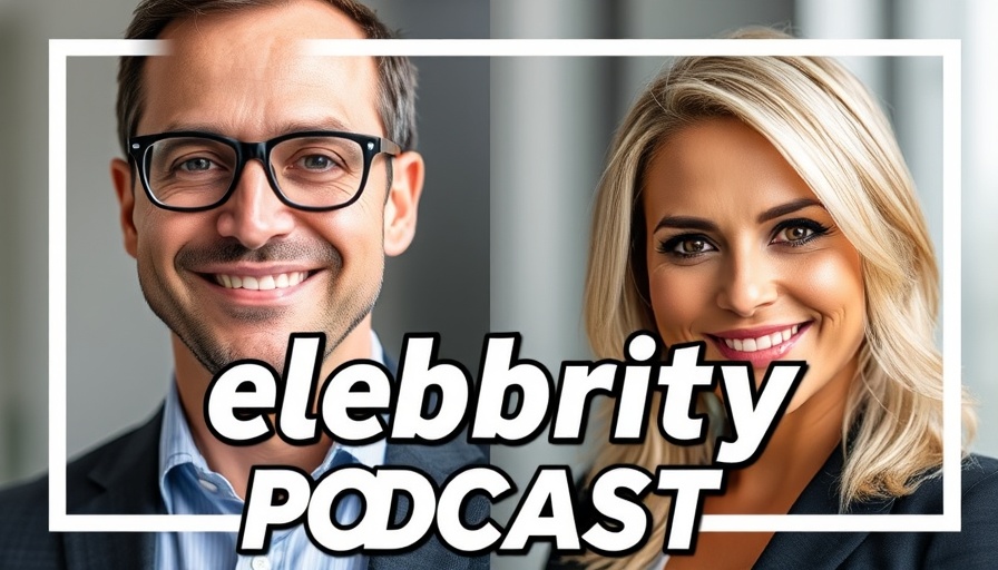 Celebrity Estates podcast graphic with hosts, financial planning focus.