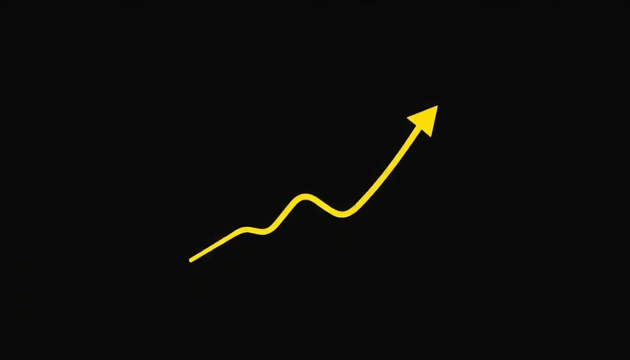 Oberon Investments revenue growth symbolized by a yellow line graph.