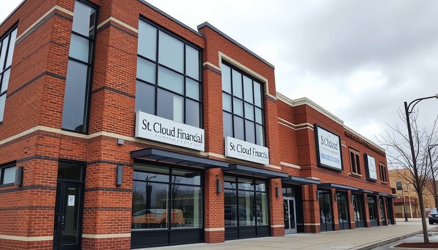 St. Cloud Federal Credit Union's exterior highlighted.