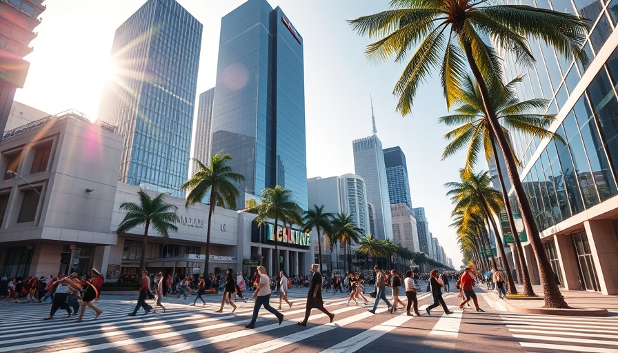 Downtown Honolulu street scene under bright sky