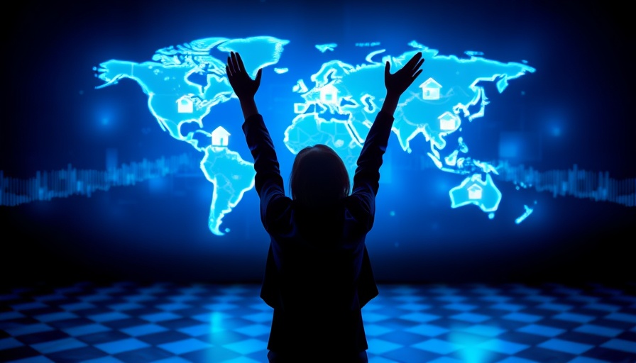 Global investment concept with businesswoman and digital world map