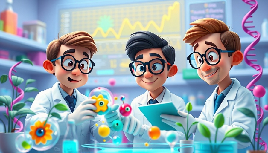 Animated scientists in lab exploring data and molecular models, showcasing Eli Lilly LLY Valuation themes.
