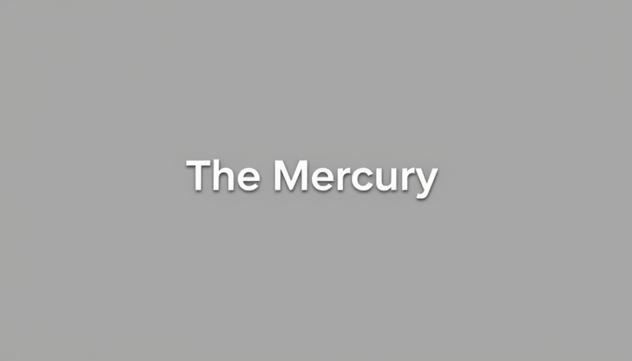 The Mercury logo on gray background