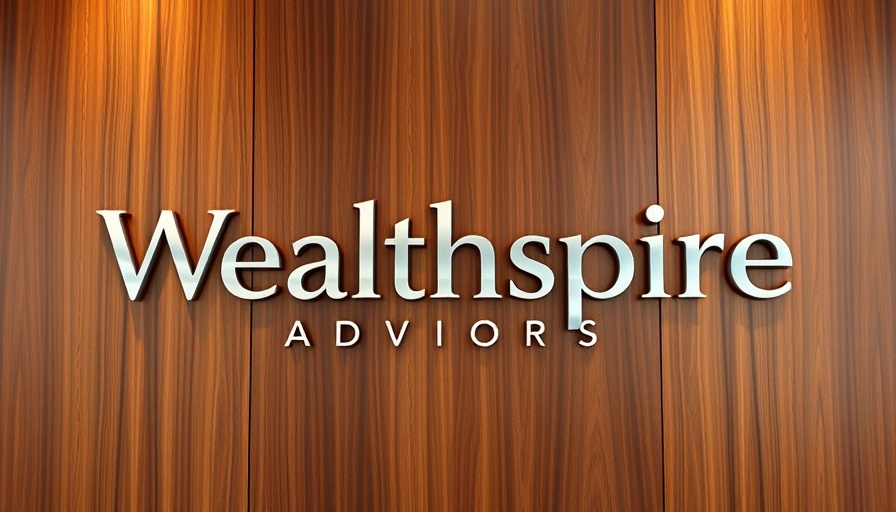 3D logo of Wealthspire Advisors on wood panel.