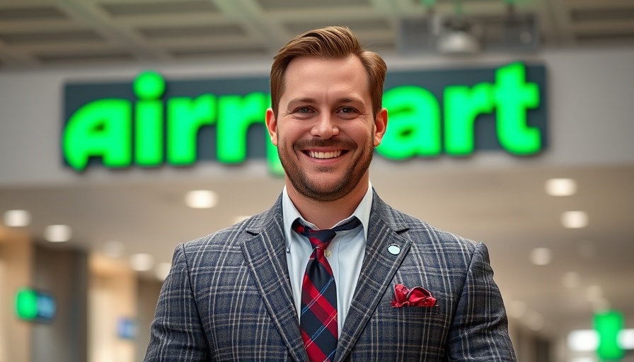 Smiling man in plaid suit speaks at RIBBA board expansion event.
