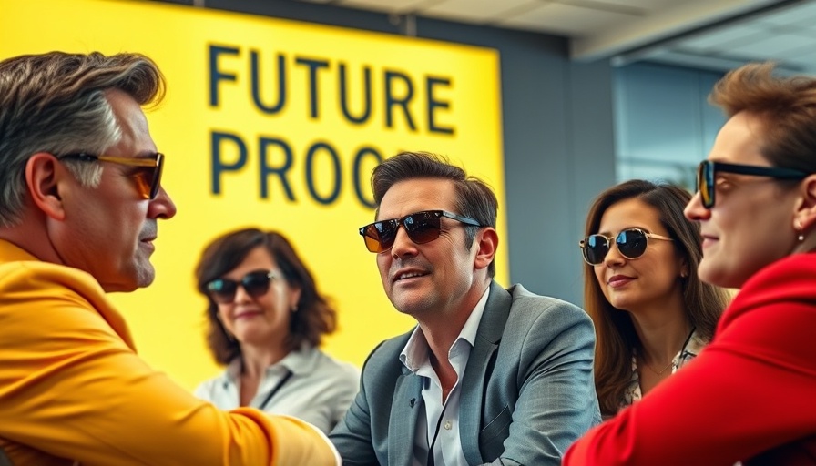 Panel discussion at a financial event with the theme 'Future Proof'