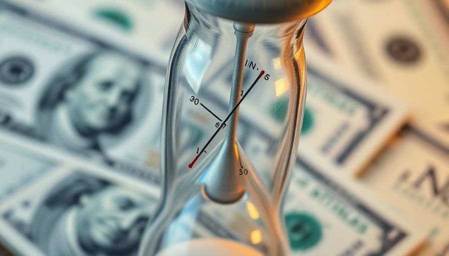 Hourglass on US currency symbolizing SECURE Act Inherited IRA Distributions.