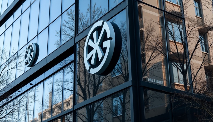 Office building with logo sign related to private firm investments.