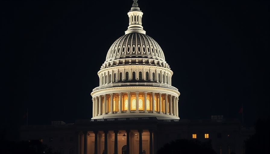 United States Capitol dome illuminated at night, representing investment strategies after U.S. inflation data.