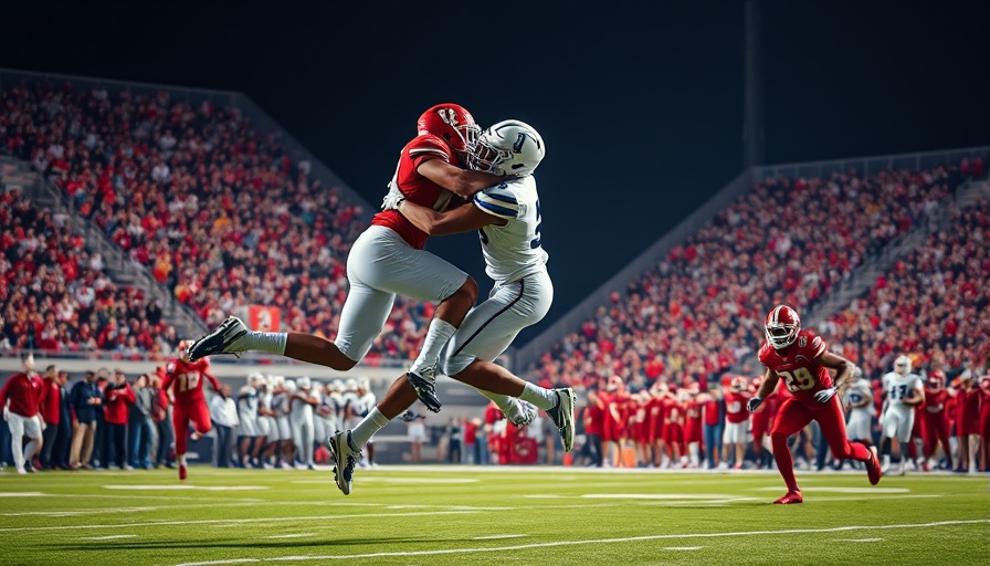 Rutgers player tackled in intense college football game