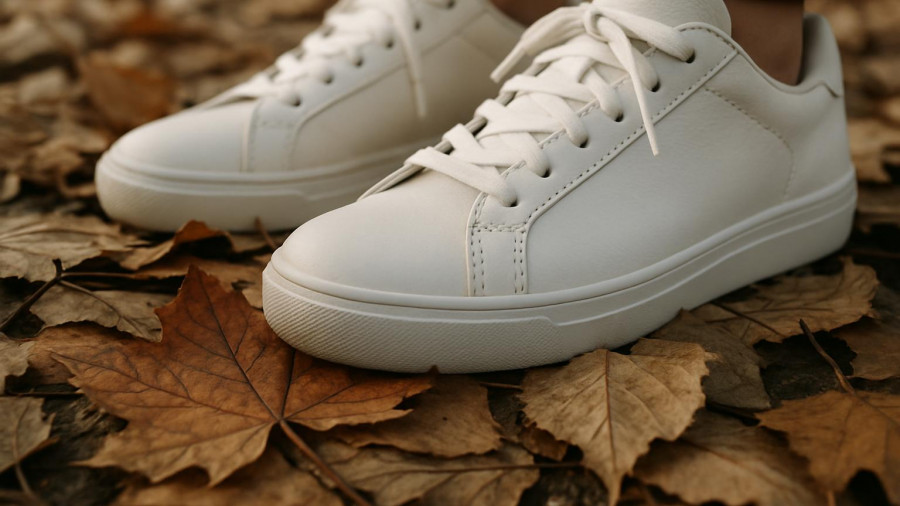 Walking on autumn leaves at New Jersey November Festivals.