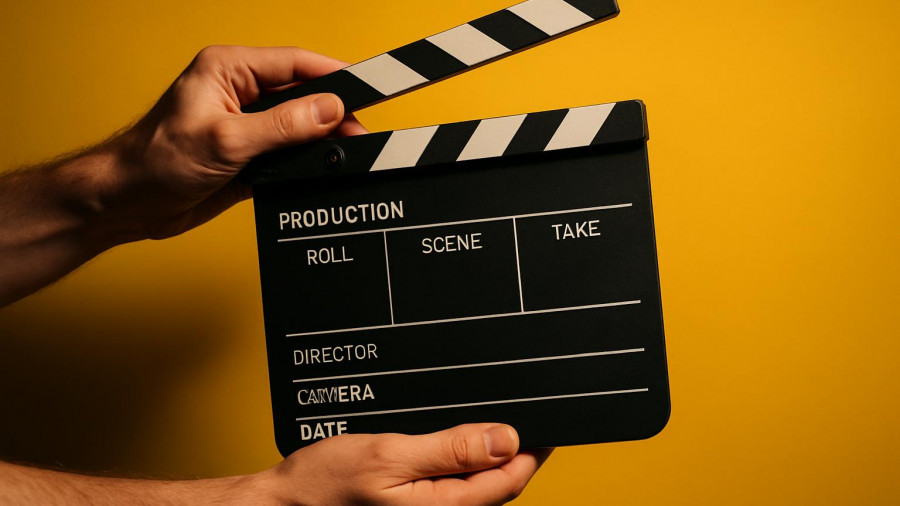 Paramount Studio Partnership New Jersey cinematic clapperboard photo.