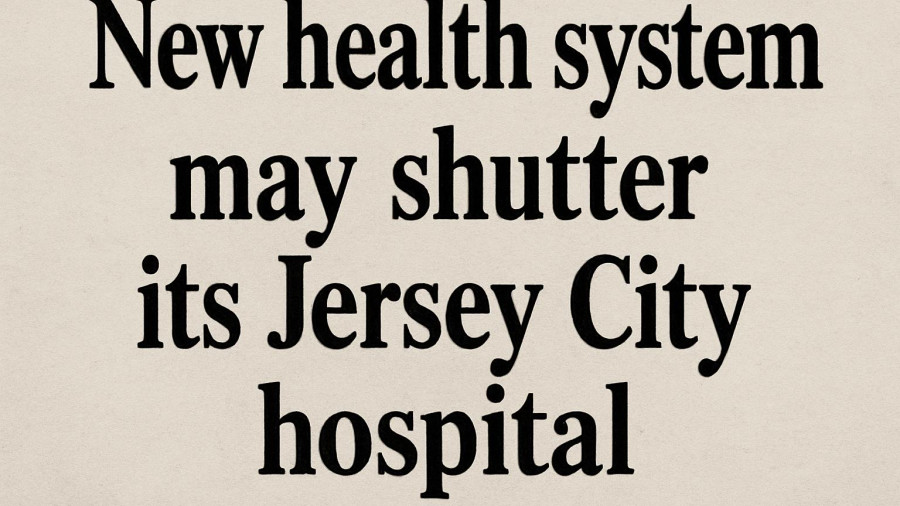 New health system may shutter its Jersey City hospital