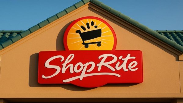 Vibrant ShopRite sign at a location in Northern NJ.