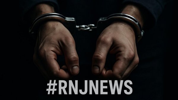 Hands in handcuffs with news overlay for Sussex County NJ shoplifting incidents.