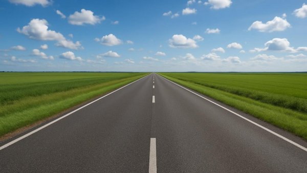 Open road in green field symbolizing New Jersey building decarbonization roadmap.