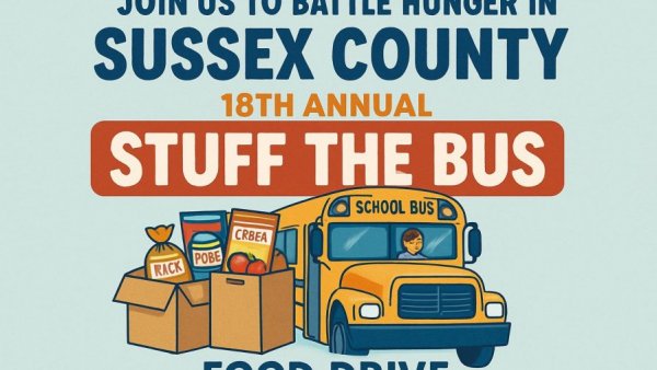Join us to battle hunger in Sussex County at the 18th Annual Stuff the Bus Food Drive