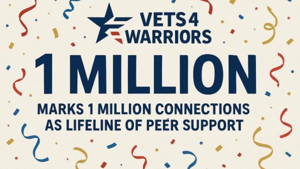 Vets4Warriors marks 1 million connections as lifeline of peer support 