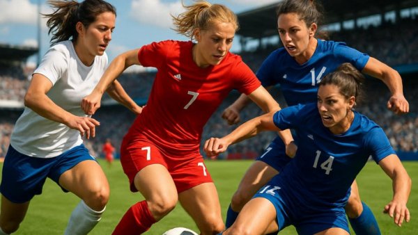 Cherokee girls soccer sectional final intense match action scene.