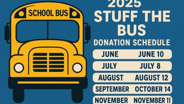 2025 Stuff the Bus Donation Schedule
