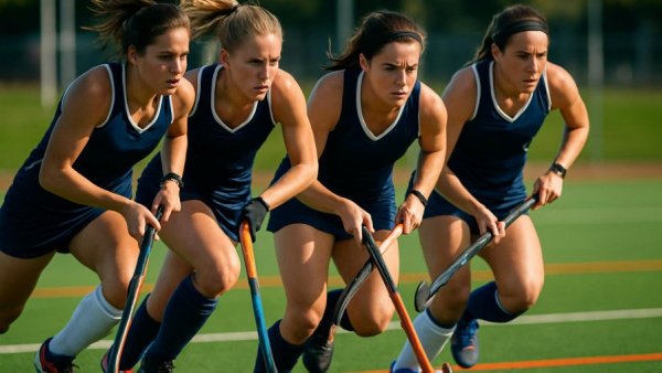 2025 New Jersey field hockey finals action on the field.