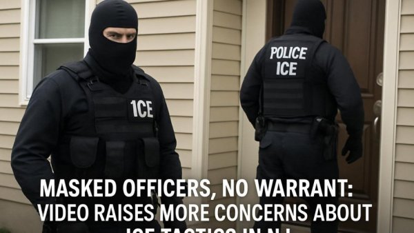 Masked officers, no warrant: Video raises more concerns about ICE tactics in NJ