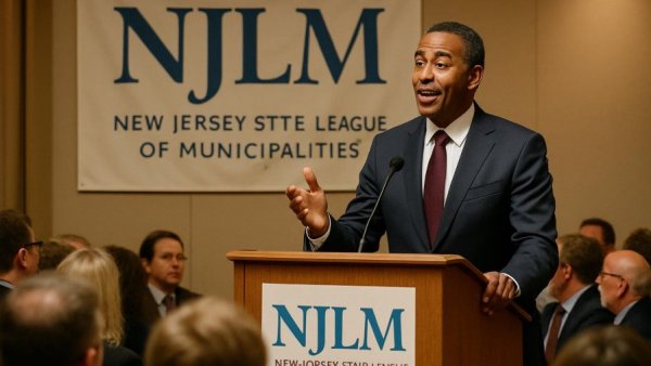 Presenter at NJLM conference discussing public worker health benefits.