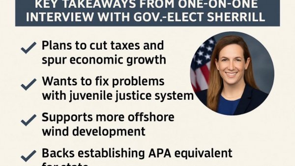 Key takeaways from one on one interview with Gov.-elect Sherrill