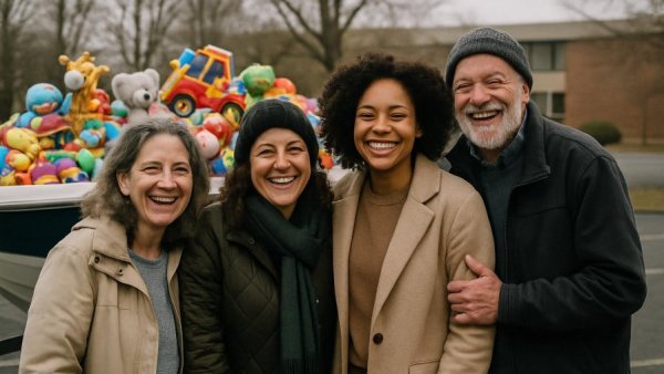 Stuff the Boat toy drive with group in Sussex County NJ